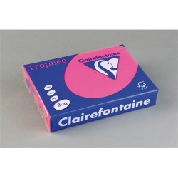 Másolópapír színes Clairefontaine Trophée A/4 80g intenzív rózsaszín 500 ív/csomag (1771)