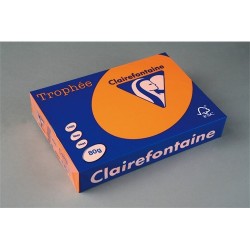 Másolópapír színes Clairefontaine Trophée A/4 80g neon narancssárga 500 ív/csomag (2978)
