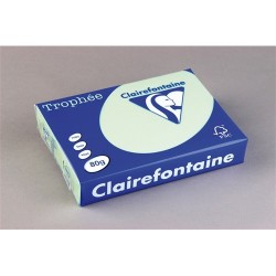 Másolópapír színes Clairefontaine Trophée A/4 80g pasztellzöld 500 ív/csomag (1975)