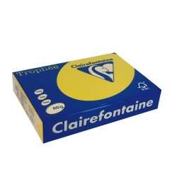 Másolópapír színes Clairefontaine Trophée A/4 80g intenzív napsárga 500 ív/csomag (1978)