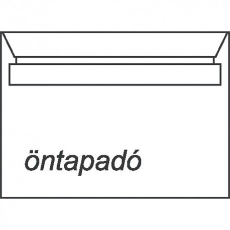 Boríték LC/5 öntapadós ablak nélküli, bélésnyomott