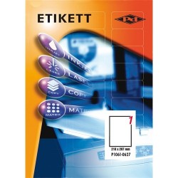 Etikett címke pd 210x297 mm szegély nélkül 100 ív 100 db/doboz