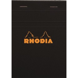 Jegyzettömb Clairefontaine Rhodia Black A/4 80 lapos kockás