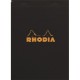 Jegyzettömb Clairefontaine Rhodia Black A/4 80 lapos vonalas margós