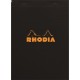 Jegyzettömb Clairefontaine Rhodia Black A/5 80 lapos kockás
