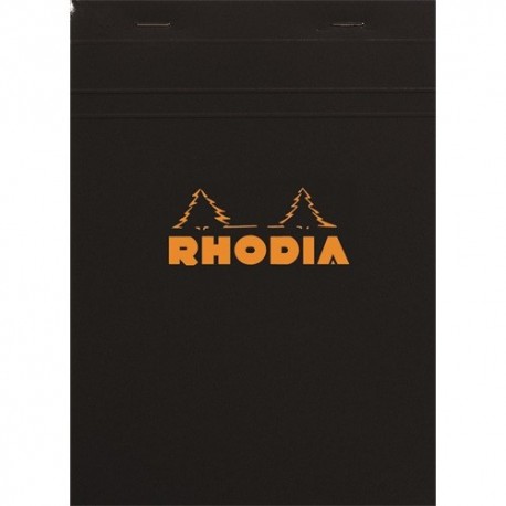 Jegyzettömb Clairefontaine Rhodia Black A/5 80 lapos kockás