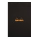 Jegyzettömb Clairefontaine Rhodia Black A/5 80 lapos vonalas margós