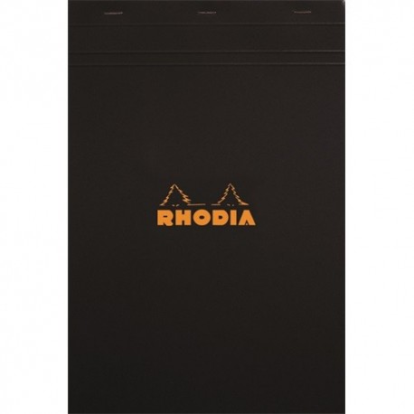 Jegyzettömb Clairefontaine Rhodia Black A/6 80 lapos kockás