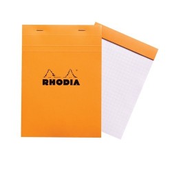 Jegyzettömb Clairefontaine Rhodia Orange A/5 80 lapos kockás