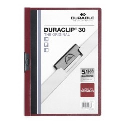 Clip-mappa Durable Duraclip A/4 60 lapig padlizsán