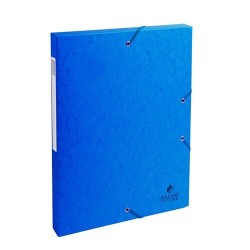 Füzetbox karton Exacompta A/4 25 mm gerinccel prespán kék