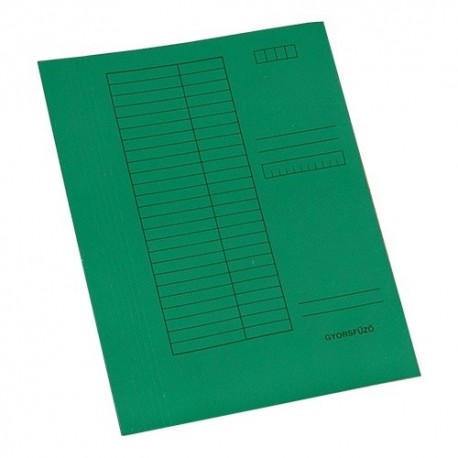 Gyorsfűző papír A/4 zöld
