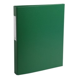 Gyűrűs könyv Exacompta A/4 2 gyűrűs 40 mm gerinccel PP zöld