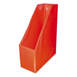 Iratpapucs PVC A/4 10 cm gerinccel piros