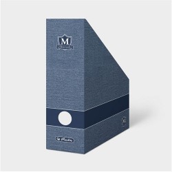 Iratpapucs karton összehajtható Herlitz Montana A/4 11 cm gerinccel kék