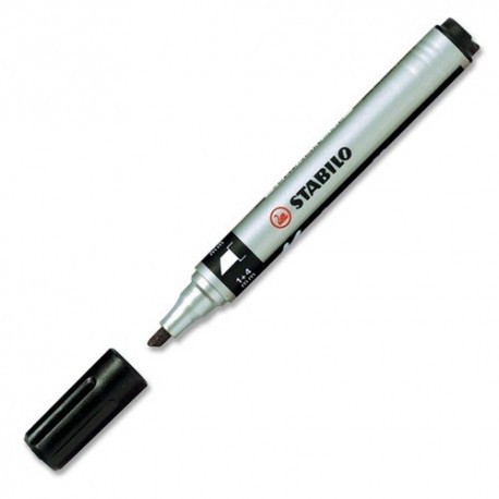 Marker Stabilo Mark-4-all 1-4 mm permanent vágott fekete