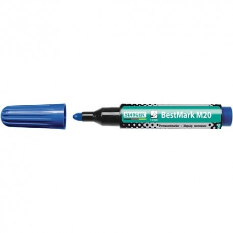 Marker Stanger M20 permanent kerek mini kék