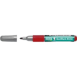 Marker Stanger M250 permanent kerek Softgrip 1-3 mm piros