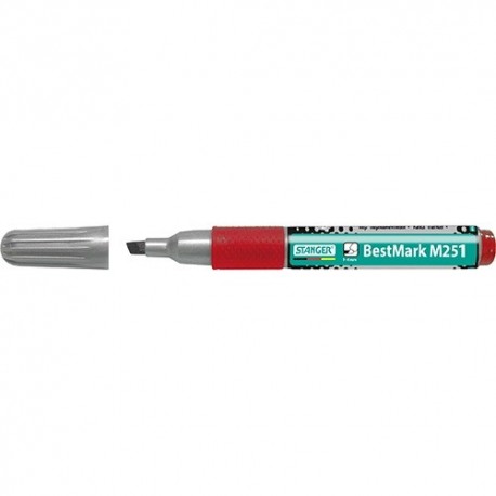 Marker Stanger M251 Soft Grip permanent vágott 1-4 mm piros