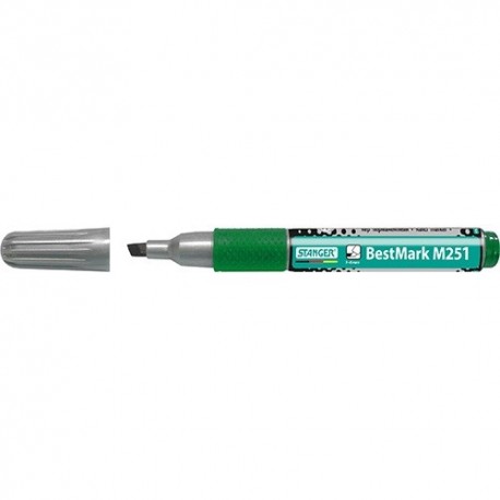 Marker Stanger M251 Soft Grip permanent vágott 1-4 mm zöld