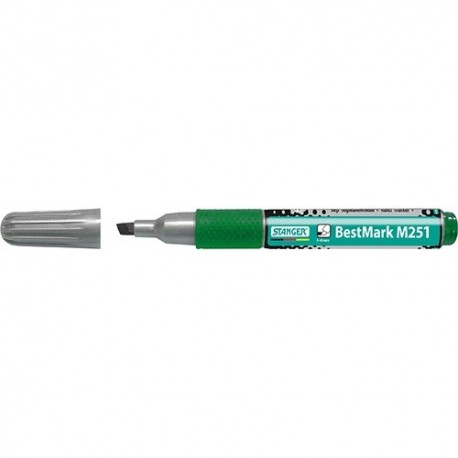 Marker Stanger M251 Soft Grip permanent vágott 1-4 mm zöld