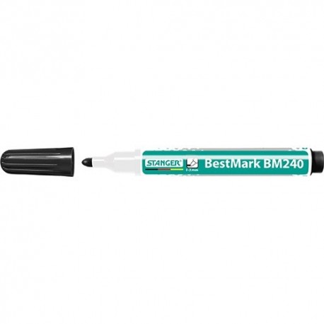 Táblamarker Stanger BM240 kerek 1-3 mm fekete