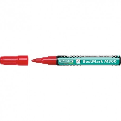 Táblamarker Stanger BM300 kerek 1-3 mm piros