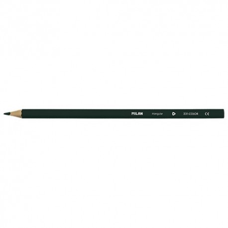 Színes ceruza Milan háromszögletű vékony fekete