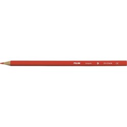 Színes ceruza Milan háromszögletű vékony piros