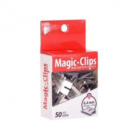 Iratcsipesz Ico Magic Clip 6.4 mm 50 db/doboz -i