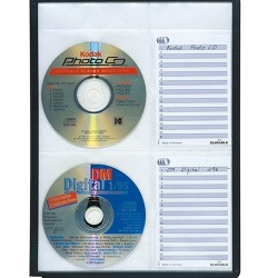 Bemutatótábla CD tároló Durable Sherpa 4 db-os PP fekete