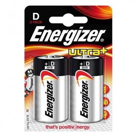 Elem Energizer Ultra+ alkáli LR20 D góliát 2 db/csomag