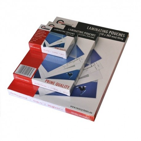 Lamináló fólia Recosystem 426x303 mm A/3 75 mic. 100 lap/csomag