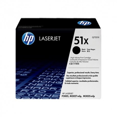 Lézertoner HP Q7551X fekete