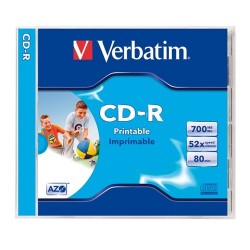 CD-R Verbatim 700 MB írható 52x Datalife vékony tok