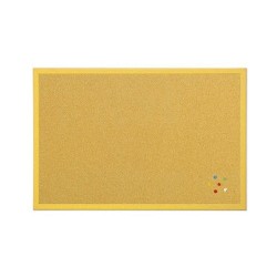 Parafatábla Bi-Office fakeretes 40x60 cm sárga