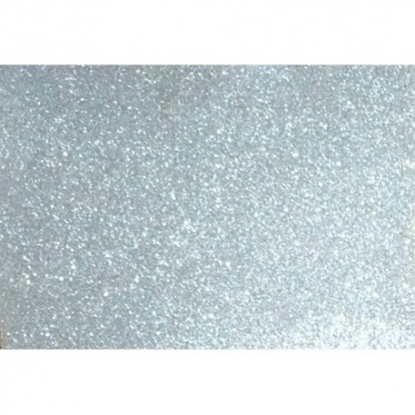 Kreatív dekorgumilap öntapadós 20x30 cm 2 mm glitteres ezüst