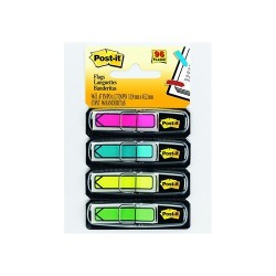 Oldaljelölő nyilak Post-it12x43 mm élénk színek 684-ARR4