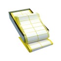 Etikett címke leporellós 72x36,2 mm 8000 db/doboz kétpályás