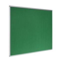 Üzenőtábla Bi-Office aluminium keretes 90x60 cm tűzhető textil zöld felülettel, újrahasznosított