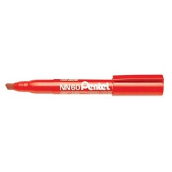Marker Pentel NN60-B permanent vágott 3.9-5.8 mm piros