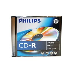 CD-R80 Philips slim 52 x írható CD
