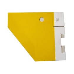 Iratpapucs karton összehajtható pd A/4 10 cm gerinccel karton sárga