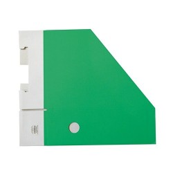 Iratpapucs karton összehajtható pd A/4 10 cm gerinccel karton zöld