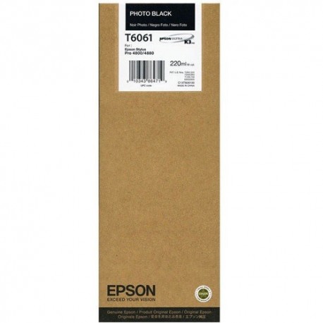 Tintapatron Epson C13T606100 Photo Black eredeti 220ml