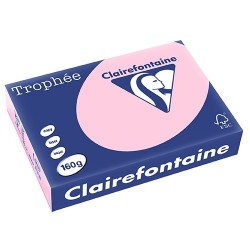Másolópapír színes Clairefontaine Trophée A/4 160g pasztell rózsaszín 250 ív/csomag (2634)