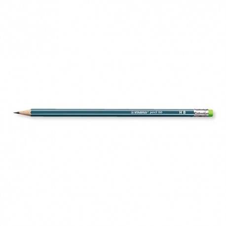Grafitirón Stabilo pencil 160 radír véggel HB olajzöld test