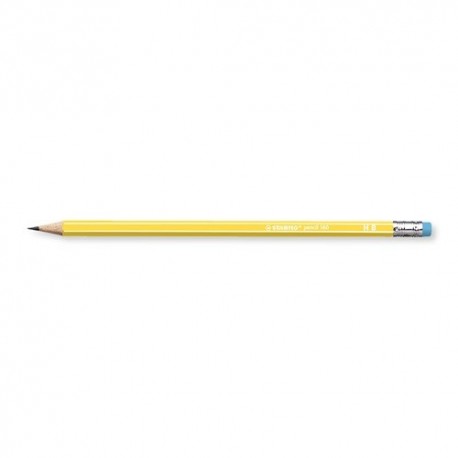 Grafitirón Stabilo pencil 160 radír véggel HB sárga test