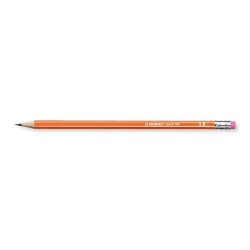 Grafitirón Stabilo pencil 160 radír véggel 2B narancs test