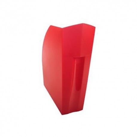 Iratpapucs műanyag Exacompta A/4+ 11 cm gerinccel áttetsző piros